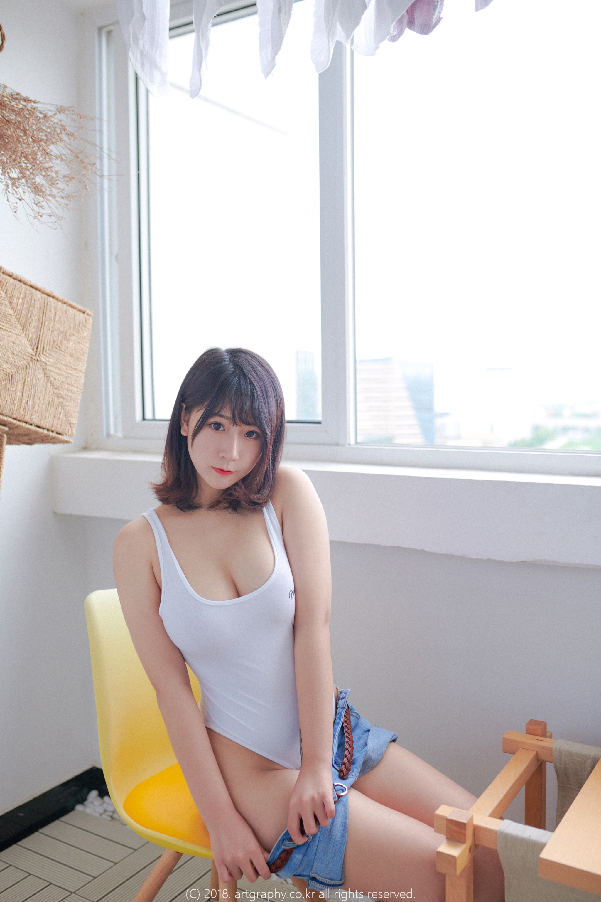 猫九酱 - NO.002 白色连体衣 [34P]-XikXak